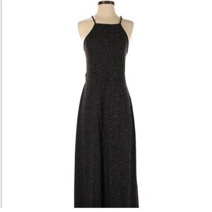 ANN TAYLOR LOFT Beach High Neck Gray Maxi Dress Small